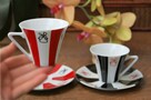 Filiżanki espresso Moulin Rouge, porcelana Limoges - 3