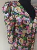 Satynowa sukienka koktajlowa kwiaty r. M 38 - 4