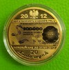 Moneta z Banknotem PRL 100 200 , 5000 , 1000 Miedź PLATYNOWA - 11