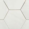 Mozaika Hexagon L z marmuru Glacier White - 3