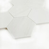 Mozaika Hexagon L z marmuru Glacier White - 1