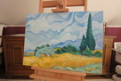 Obraz olejny Vincent van Gogh Pole pszenicy z cyprysami - 3