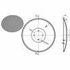 Talerz Amazone Catros gładki XL011 460x4mm, 510x5mm - 2