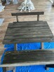 Stół plus ławki ogrodowe z drewna! - 2