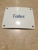 Tabliczka WC cena za 2szt ,retro ,emaliowana, po angielsku - 2