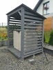 Drewutnia 150 x 150 x 200 cm z gontem duża sosnowa - 2