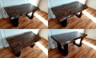 stolik kawowy rustyk z drewna drewniany ława stół 96cm X02 - 5