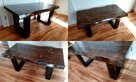 stolik kawowy rustyk z drewna drewniany ława stół 96cm X02 - 3
