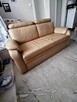 Sofa i fotel skóra naturalna kolor latte - 6