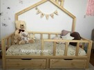 Łóżko, łóżeczko drewniane dziecięce typu domek 160x80 - 2