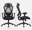 Krzesło biurowe , ergonomiczne SONGMICS - 4