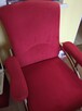 Fotel czerwony chromowany - 3