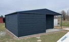 Garaż Blaszany 5x6m Ciemny Grafit MAT - 3