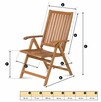 Krzesła ogrodowe drewniane AKACJA 2 sztuki Zestaw - 4