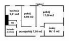 Mieszkanie 3-pok, 4 piętro, Orzeszkowej - 2
