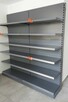 Regał sklepowy przyścienny Mago, regał metalowy L1250mm - 6