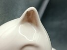 Figurka ceramika para kot kotek biały - 3