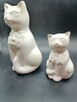 Figurka ceramika para kot kotek biały - 2