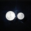 USA Quarter dollar 1967 , one dime 1980 USA Washington - 3