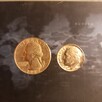 USA Quarter dollar 1967 , one dime 1980 USA Washington - 6