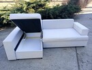 Narożnik szary FLORENTINE rozkładany sofa sofy narożniki - 5