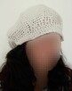 Czapka szydełkowa typu beret z daszkiem - 9