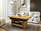 Ławostół L15 SZUFLADA 120(+2x40)x70 w60(+15) dąb craft złoty - 2