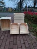 skrzynka drewniana NUMER-6 niska 40×30×13.5 - 6