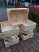skrzynka drewniana NUMER-6 niska 40×30×13.5 - 8