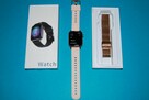 Smartwatch Ios Android Unisex + Metalowy Złoty Pasek - 5