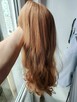 Peruka dla Kobiet Damska długie włosy ciemny blond z grzywką - 3