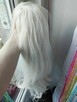 Peruka dla Kobiet Damska długie włosy blond białe z grzywką - 2