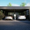 Carport z blachy + dach antracytowy - 5