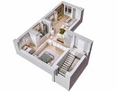 Wizualizacja wnętrza rzuty 3D ( 5 ujęć ) - 7