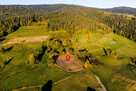 Panoramiczny widok na Beskid Wyspowy, droga dojazdowa, pod T - 8