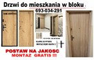 Drzwi zewnętrzne wejściowe metalowe i drewniane z montażem - 7