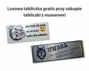 Tabliczka z numerem domu + gratis tabliczka ostrzegawcza hum - 3