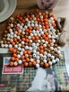 Koraliki Drewniane DIY z drewna korale deko pomarańczowe - 5