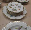 Wzorzysta porcelanowa zastawa stołowa Herend Viktória. VBO - 6