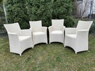 Krzesła do jadalni na taras Lloyd Loom Rattan ECRU 4 sztuki - 3
