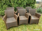 Krzesła do jadalni na taras Lloyd Loom Rattan 6 szt. - 5