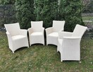 Krzesła do jadalni na taras Lloyd Loom Rattan ECRU 4 sztuki - 2