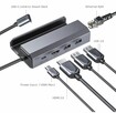 Adapter HUB USB-C JSAUX HDMI 4k 100W PD USB 3.1 100Mbps do S - 4