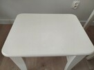 Komplet krzeseł IKEA krzesło INGOLF białe 5 szt + stołek Po - 4