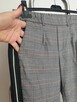 Spodnie szare krata lampas M - 4