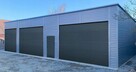 Garaż blaszany 12x6 Brama Segmentowa 3x3 profil ocynk Premium - 2