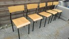 Krzesło szkolne OK1 siedzisko 45,5 cm metalowe 4 sztuki