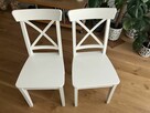 IKEA INGOLF 2 krzesła drewniane w kolorze BIAŁYM - 3