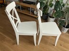 IKEA INGOLF 2 krzesła drewniane w kolorze BIAŁYM - 2