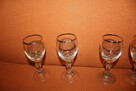 Kieliszki na nóżkach 4 sztuki PRL Stan BDB - 8